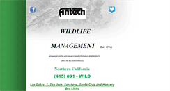 Desktop Screenshot of antechwildlifecontrol.com